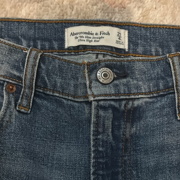 90s slim straight ultra high rise jeans - Picture 4 of 5
